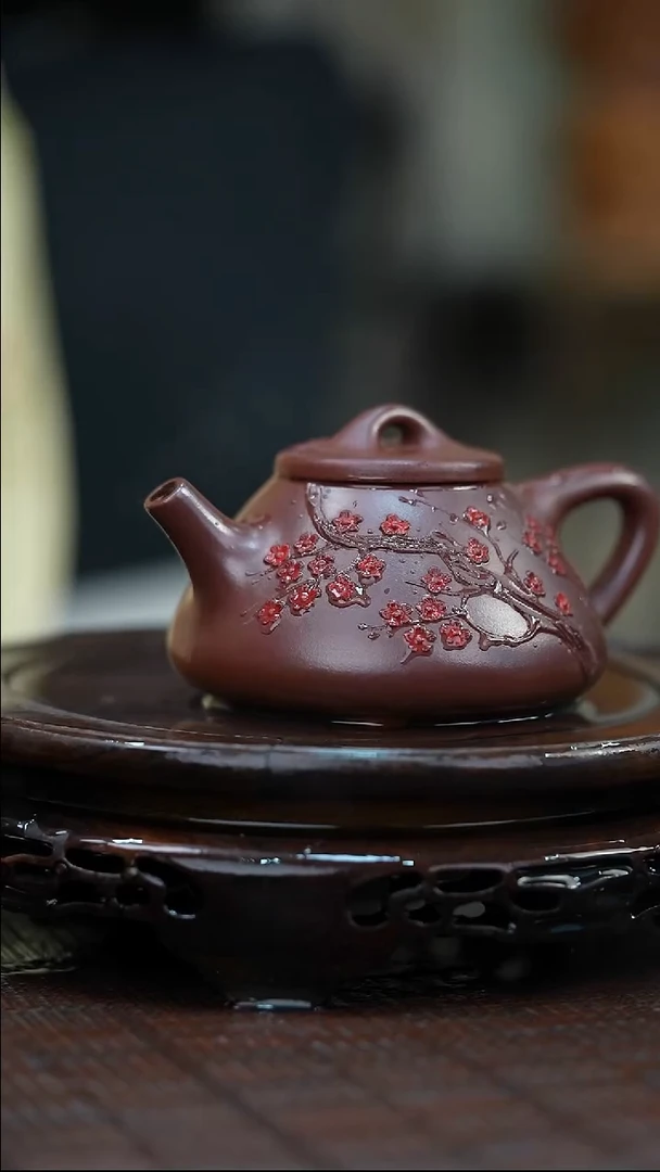 茶壶紫砂宜兴紫砂岁颐传砂原矿全手40