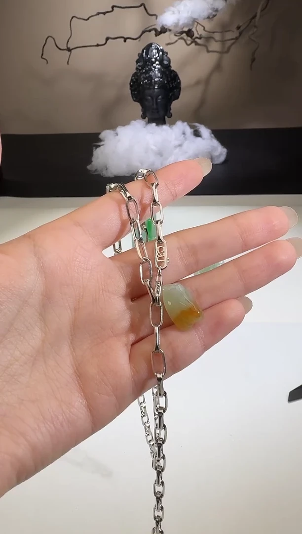 【闪购商品】翡翠颈饰银S925镶嵌【鑫鑫】