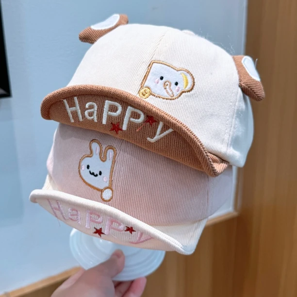 婴儿鸭舌帽秋冬季可爱超萌韩版洋气男女宝宝棒球帽春秋薄儿童帽子