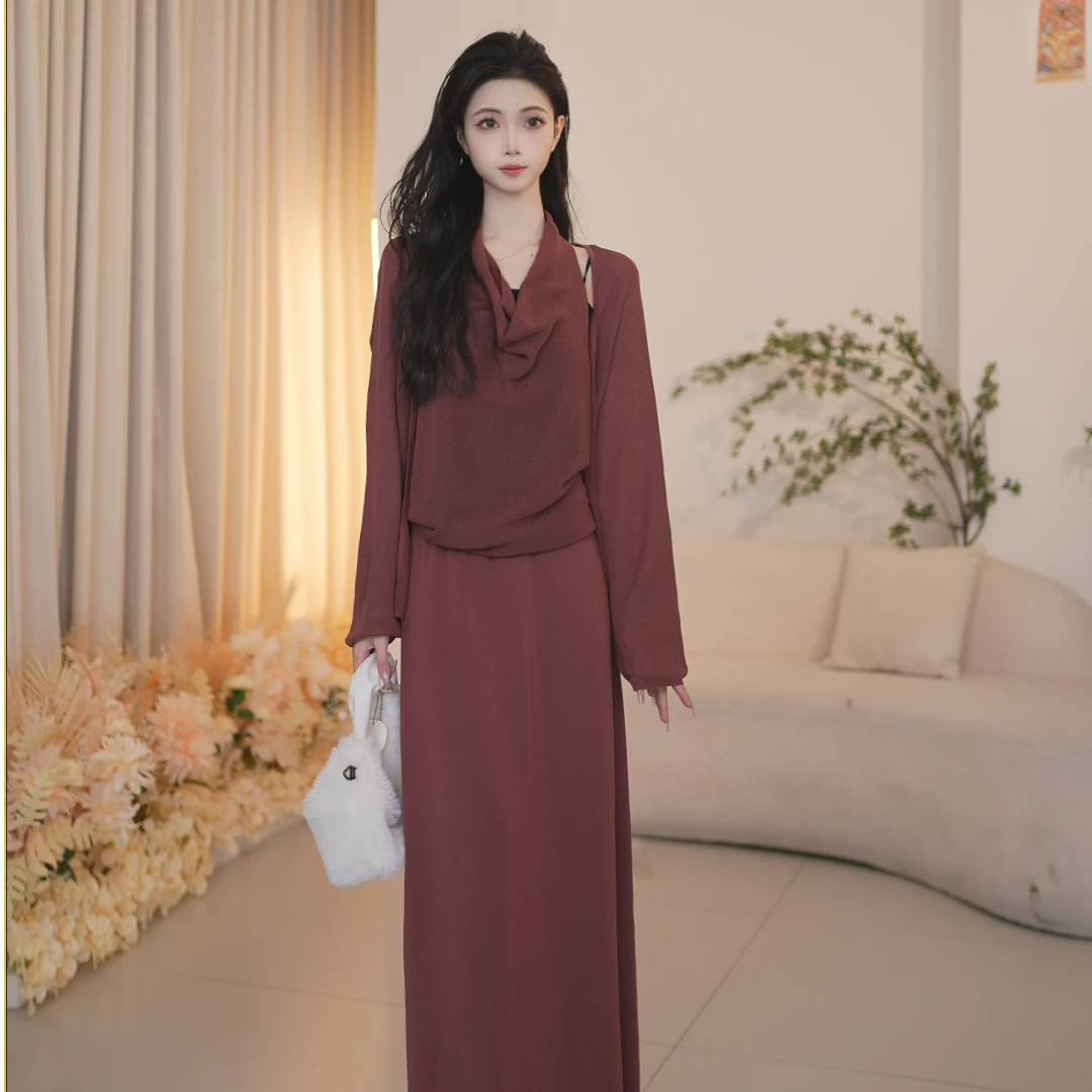 Basic House/百家好秋季新款百搭气质显瘦时尚套装B1385B5GA32