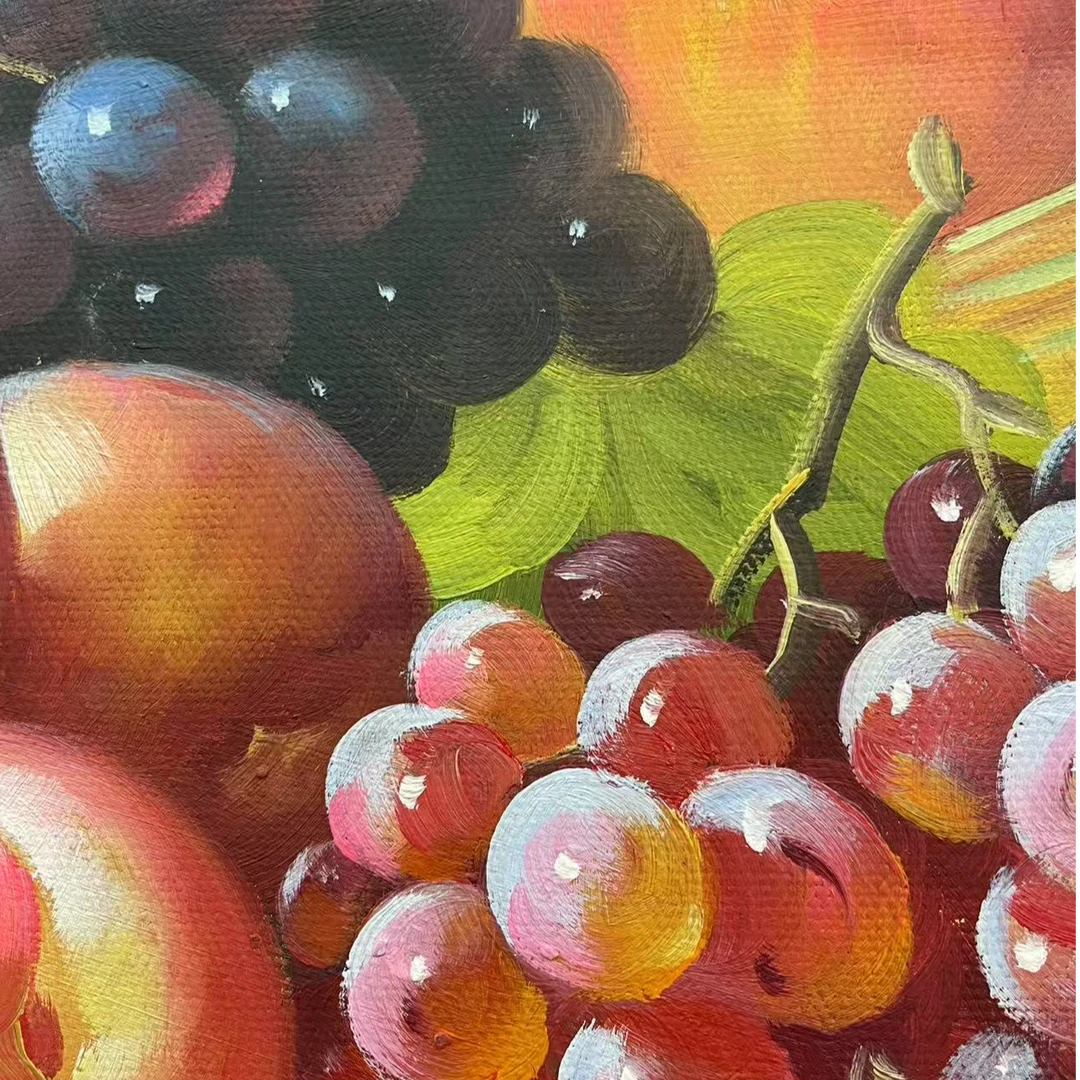 林彦新-***-7.10号 静物水果- 约50*60厘米-手绘油画-麻布