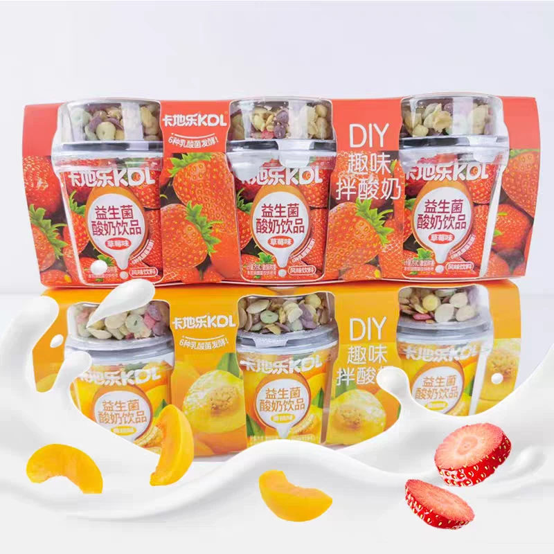 卡地乐益生菌酸奶饮品草莓味300g*4