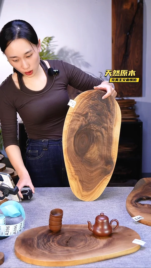 木北美黑胡桃原木.干裂疤结不属于商品质量问题完美主义者慎拍