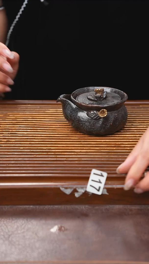 万古烧粗陶手工茶具