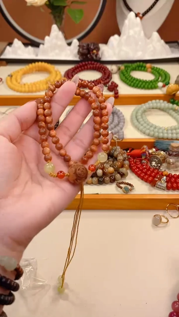 【闪购商品】柏木（崖柏）手串/手链崖柏貔貅项链款