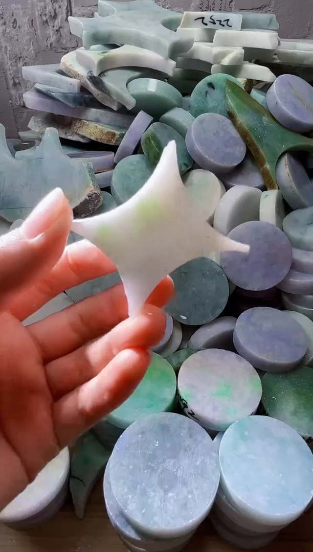 裸石翡翠天然翡翠A货玉 南 009