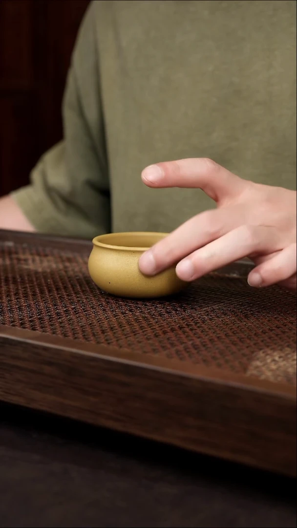 茶壶紫砂黄金段普洱杯