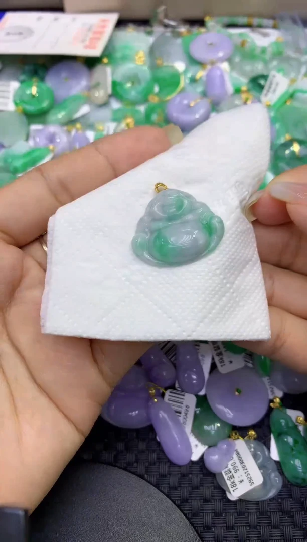 颈饰未镶嵌翡翠天然缅甸A货翡翠