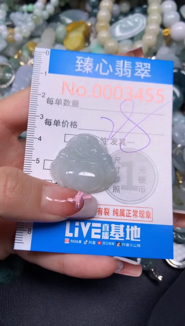 【闪购商品】翡翠颈饰未镶嵌含绳0003455