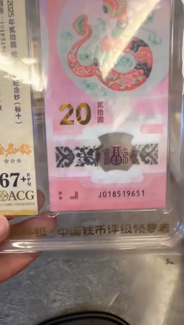 塑料2025蛇钞 爱藏 标十 啊啊啊啊