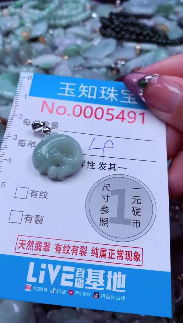 吊坠(不含链)未镶嵌翡翠5491