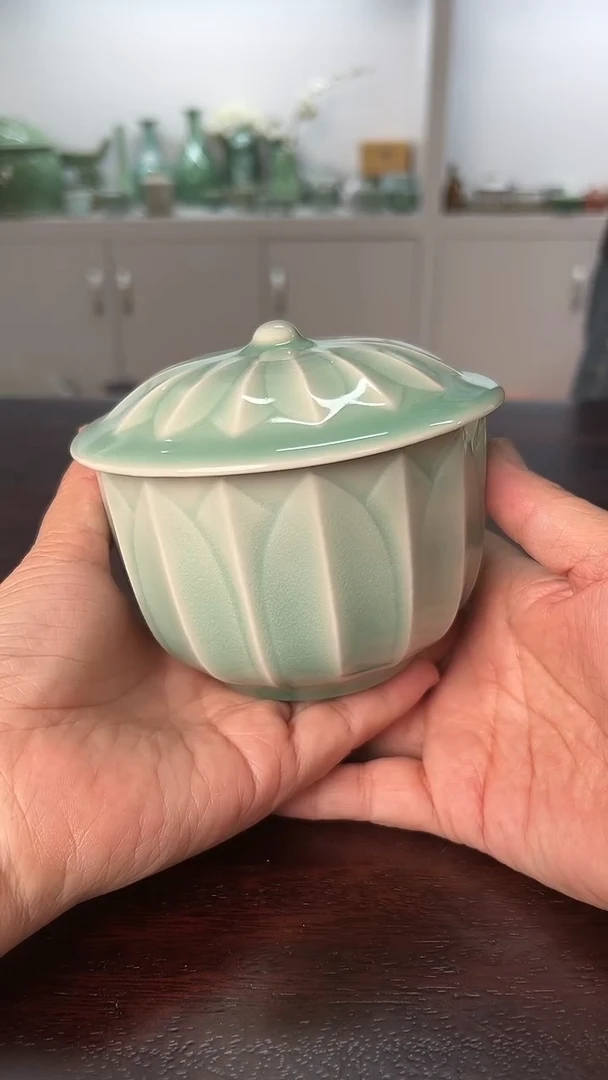龙泉云间青瓷小米茶器