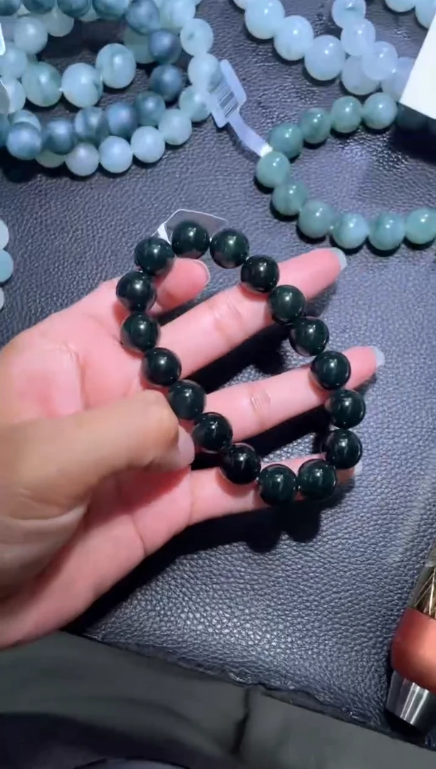 未镶嵌定制翡翠宠*你天然缅甸翡翠手串100