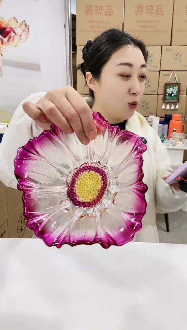 紫色葵花小号果斗一个