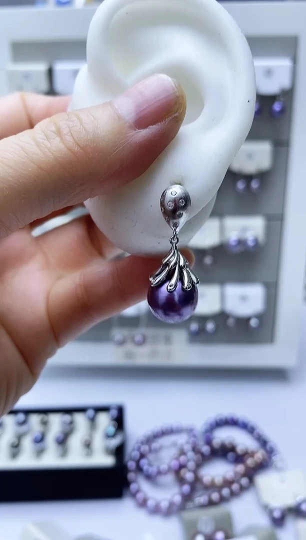 【闪购商品】淡水珍珠耳饰银S925镶嵌315