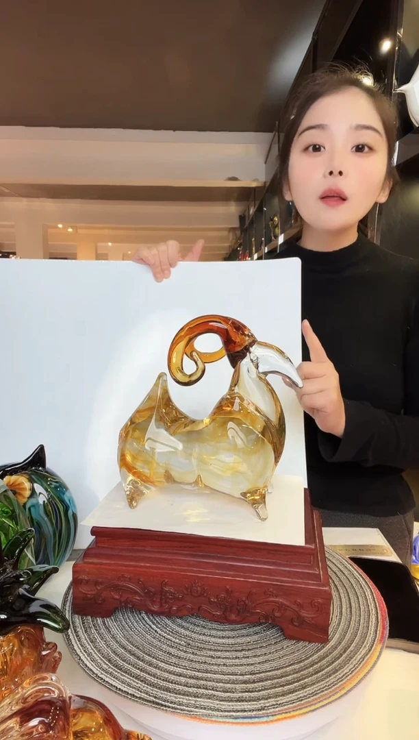 【闪购商品】茶盏琉璃摆件家居摆件