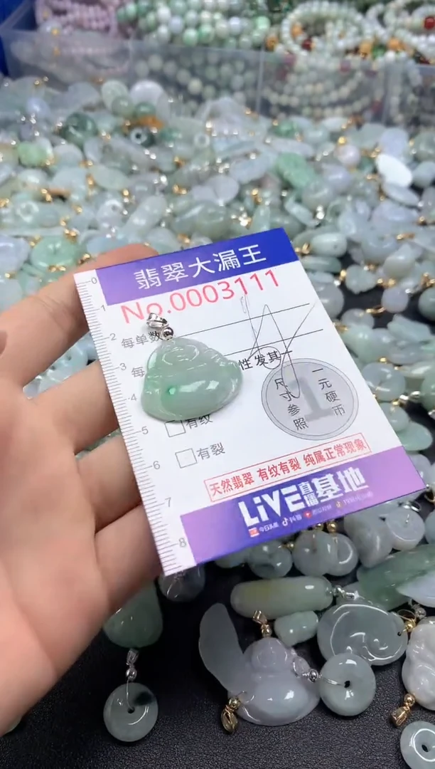 翡翠未镶嵌吊坠(不含链)3111