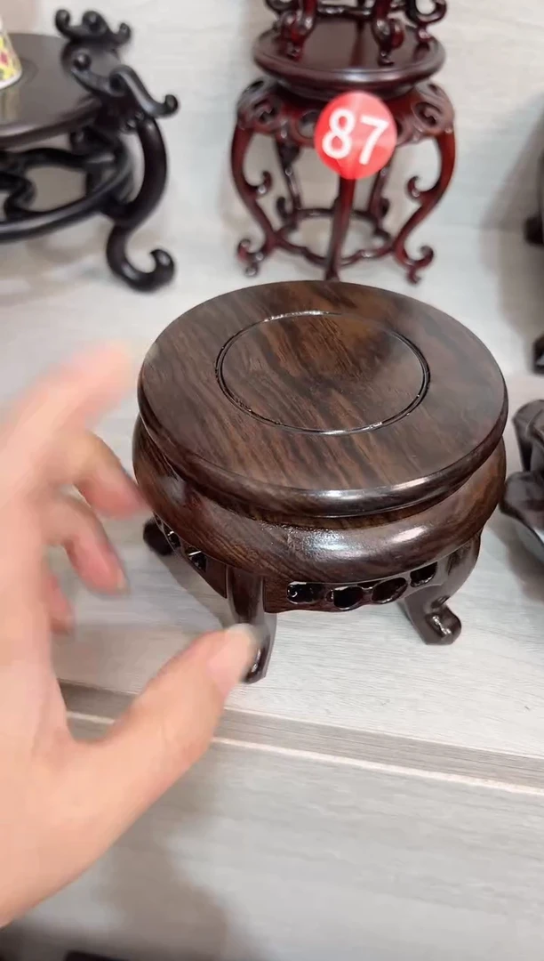 木黑檀木马蹄几直径9高度7