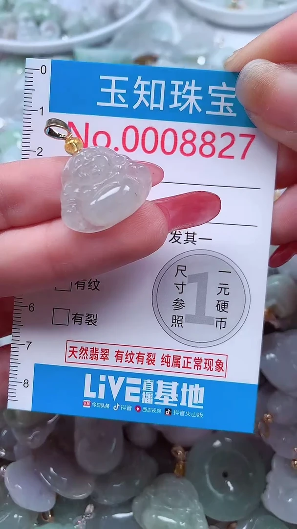 吊坠(不含链)未镶嵌翡翠8827