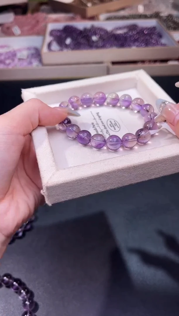 未镶嵌手串水晶巴西紫水晶11mm/多样性发一
