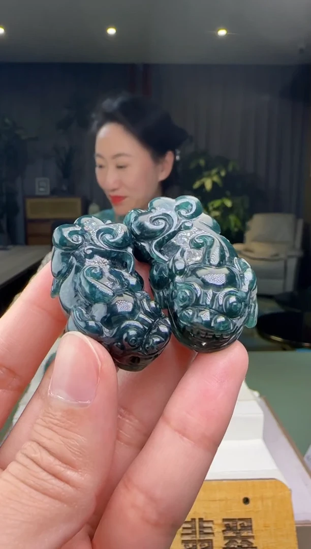 【闪购商品】翡翠颈饰未镶嵌一对XM@@WS1SS01388