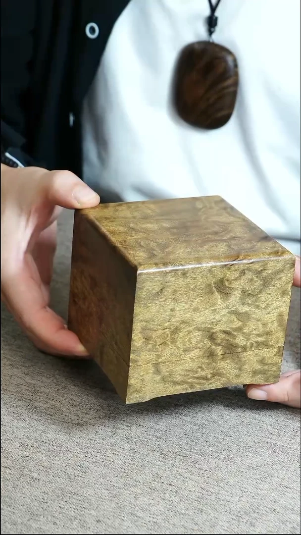 金丝楠林小叶桢楠印章盒满雨滴龙胆纹=-