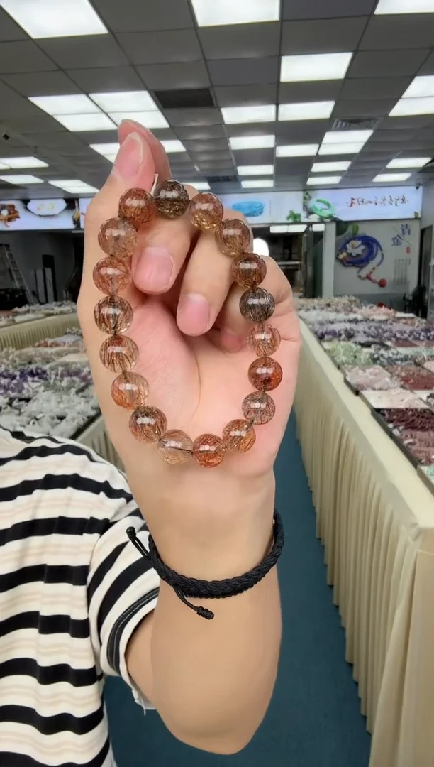 未镶嵌手链水晶高品质黑金超七11M