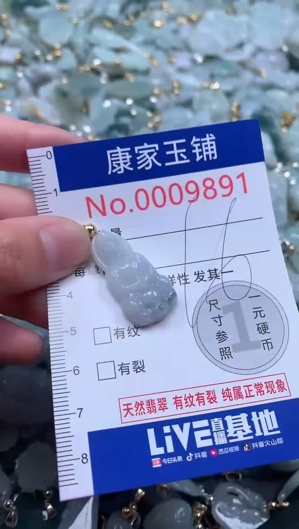 【闪购商品】翡翠吊坠(不含链)未镶嵌9891