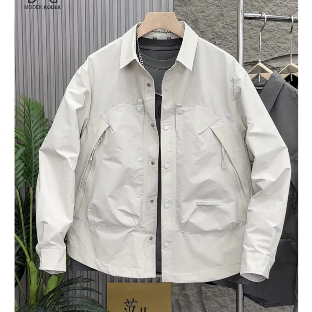 MODEK KODEK春新款工装夹克外套男士潮流帅气宽松百搭防风冲锋衣