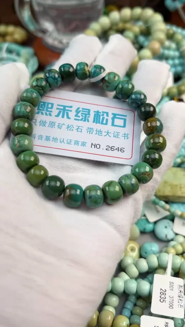 未镶嵌绿松石松石2646