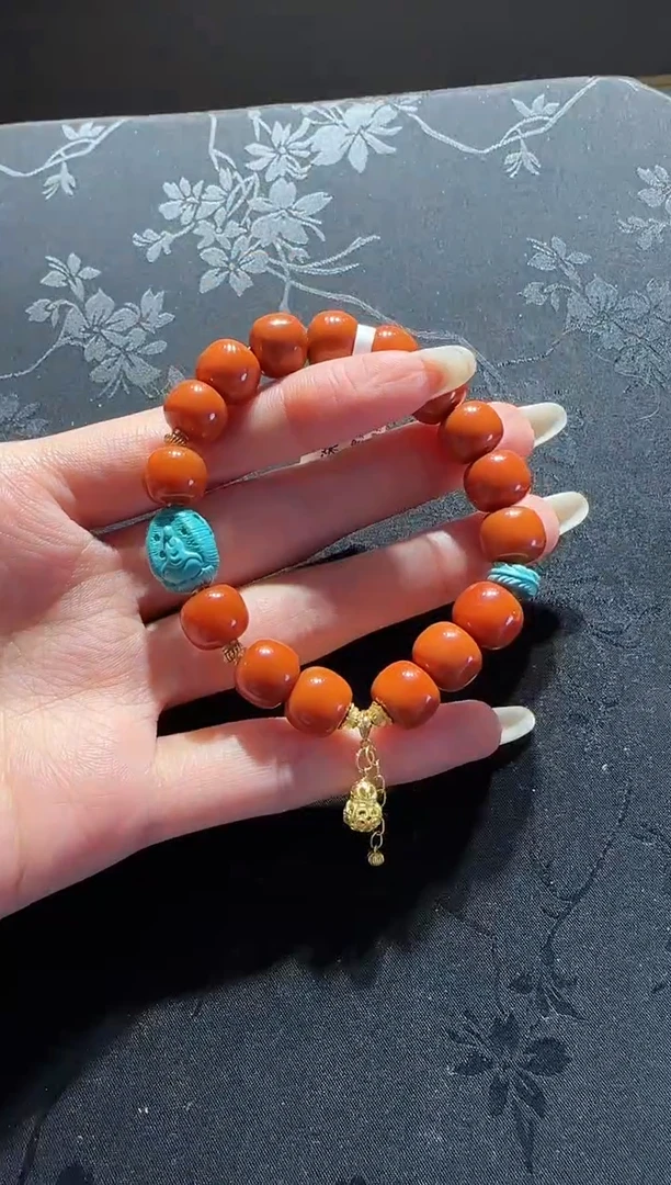 【闪购商品】南红玛瑙手串未镶嵌南红手串设计款