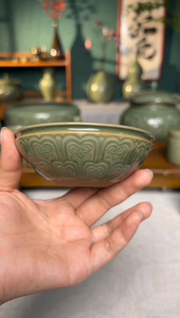 其他纯手工宝相花毗卢钵微瑕微失圆特价一只