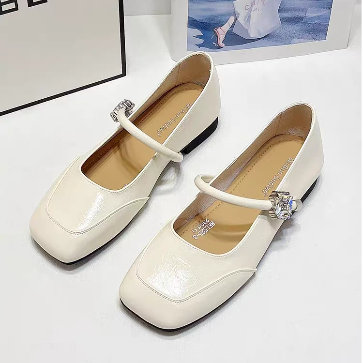 法式复古玛丽珍鞋女2025春夏季新款百搭单鞋浅口时尚小皮鞋豆豆鞋