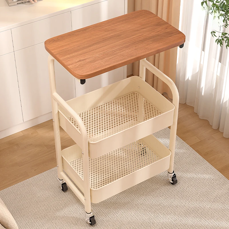 可移动小推车沙发边几桌子客厅带轮茶几卧室床头柜床边零食置物架