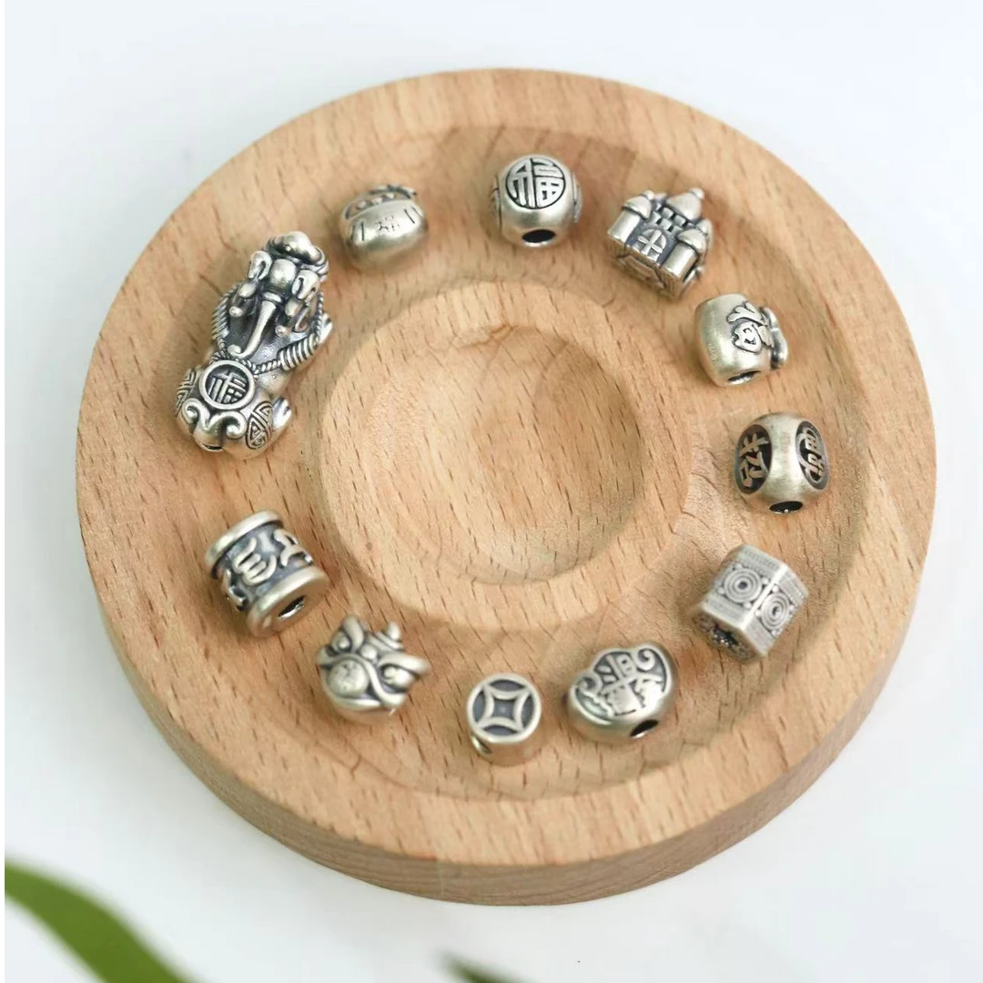 足银银制品 足银DIY配饰小滴溜