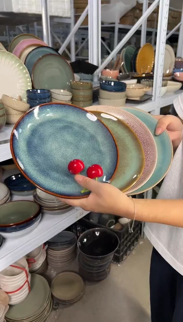 陶瓷外贸尾货瑕疵满20包邮X4小盘