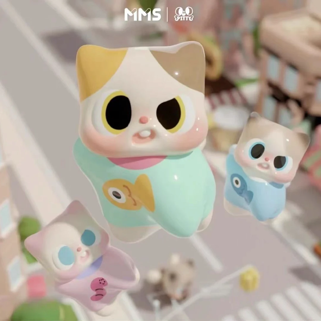 【直播拆盒】pitty二代新品猫猫日常系类潮玩盲盒手办
