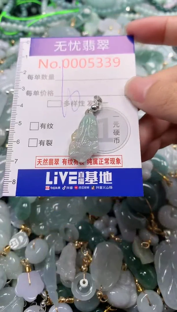 吊坠(不含链)未镶嵌翡翠5339