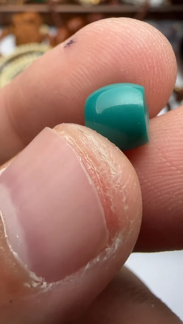 足金镶嵌绿松石配饰配饰