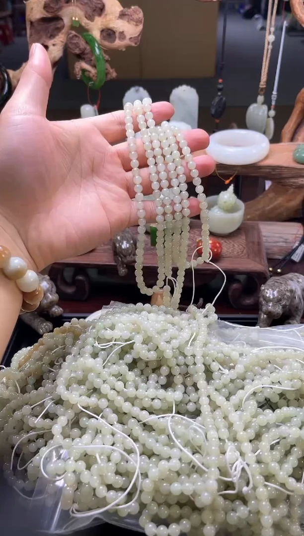 【闪购商品】和田玉项链未镶嵌卡6且末迪克兰 108项链