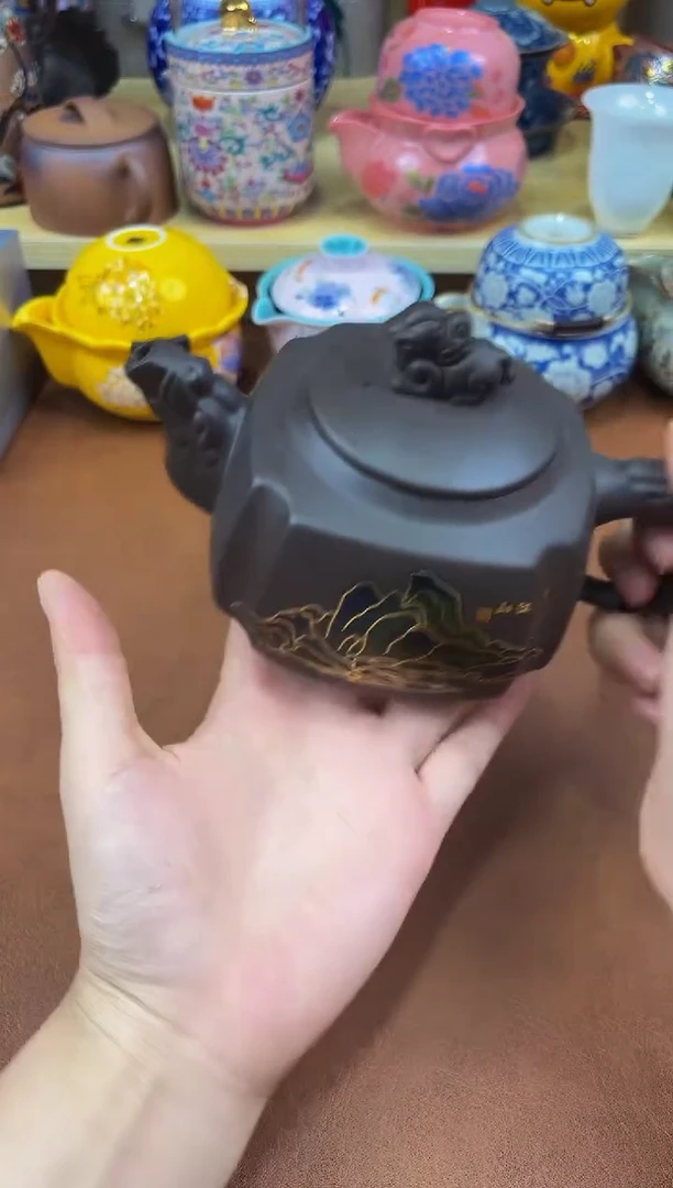 陶瓷茶具摆件旅行套组