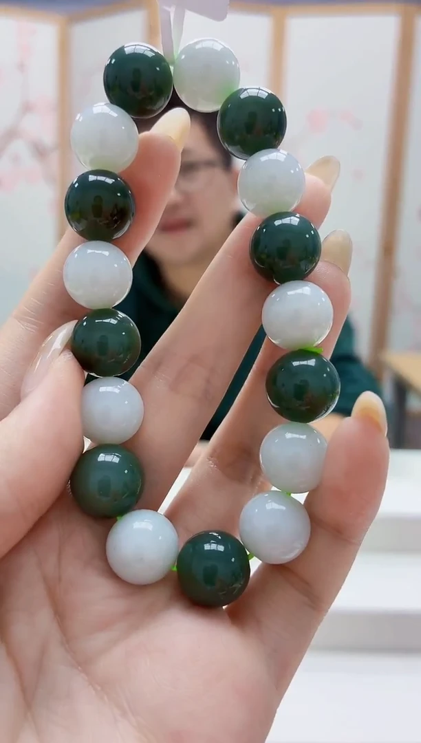 未镶嵌定制翡翠5175jw-毛货手串49