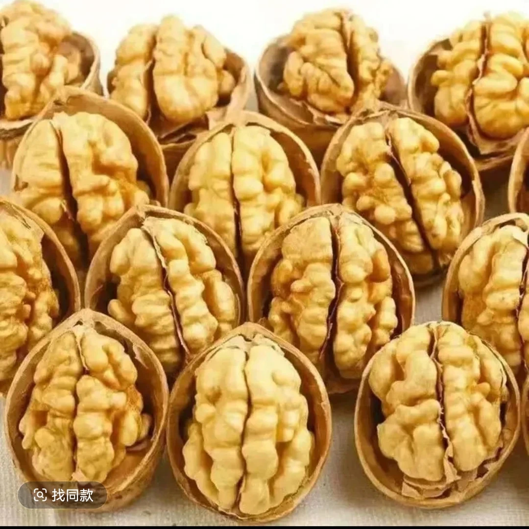 新疆阿克苏185纸皮核桃手捏即开薄皮营养饱满原味零食