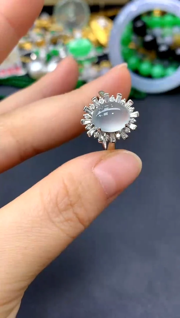 18K金镶嵌戒指翡翠326-中国好珍宝