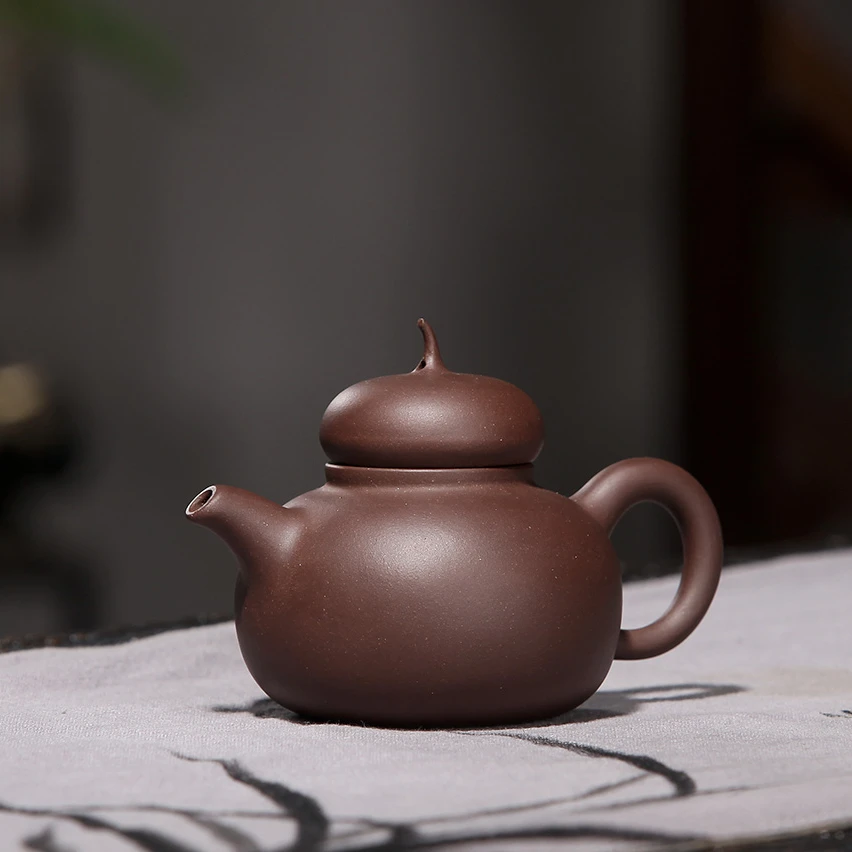 早期紫砂一厂茄段壶紫泥 #早期紫砂#一厂老壶 #厂货#茶道茶具茶壶