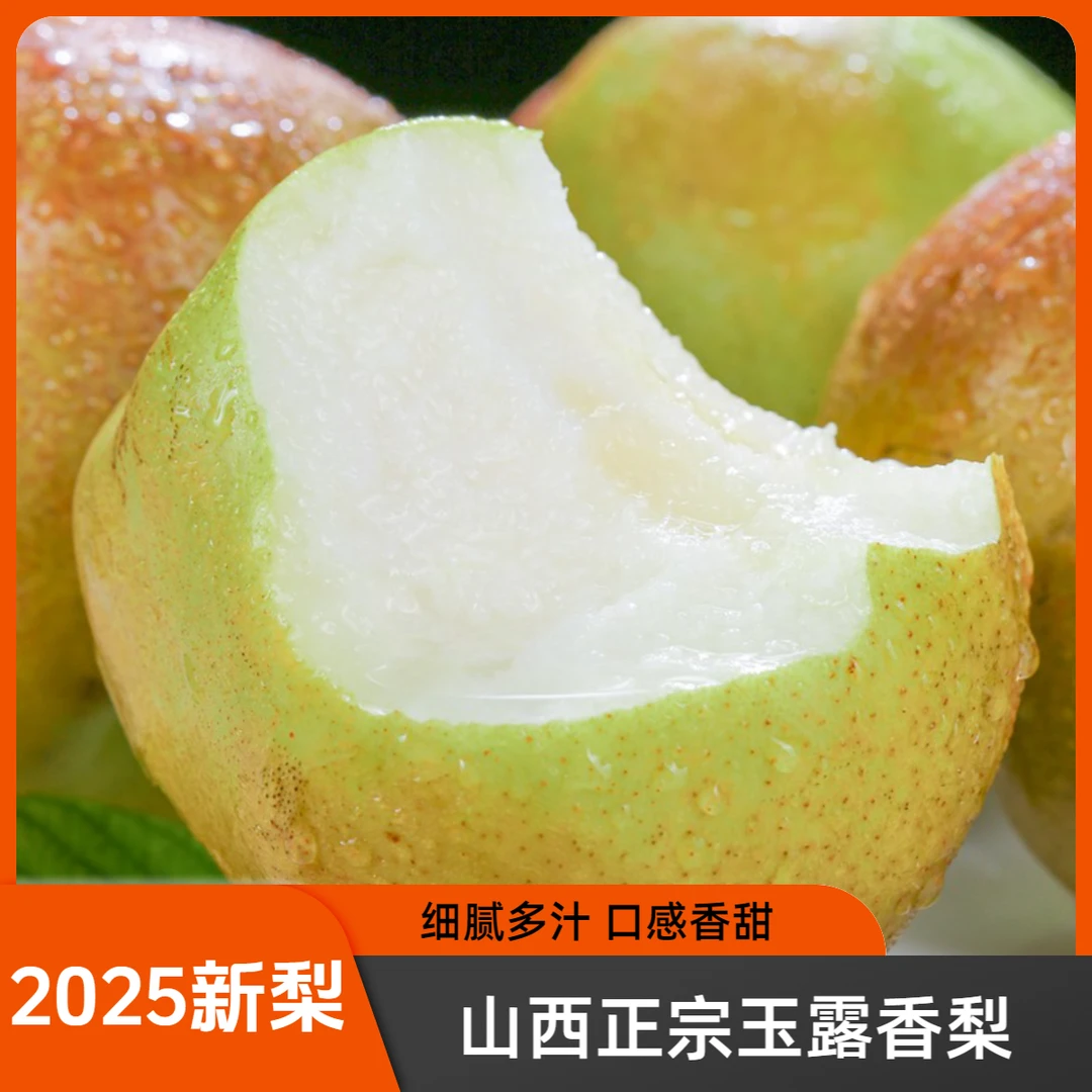山西正宗玉露香梨应季果香多汁酥梨雪梨皮薄肉老少皆宜孕妇果整箱