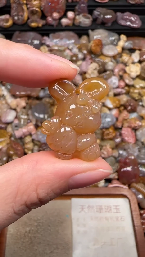颈饰未镶嵌硅化珊瑚（珊瑚玉）856