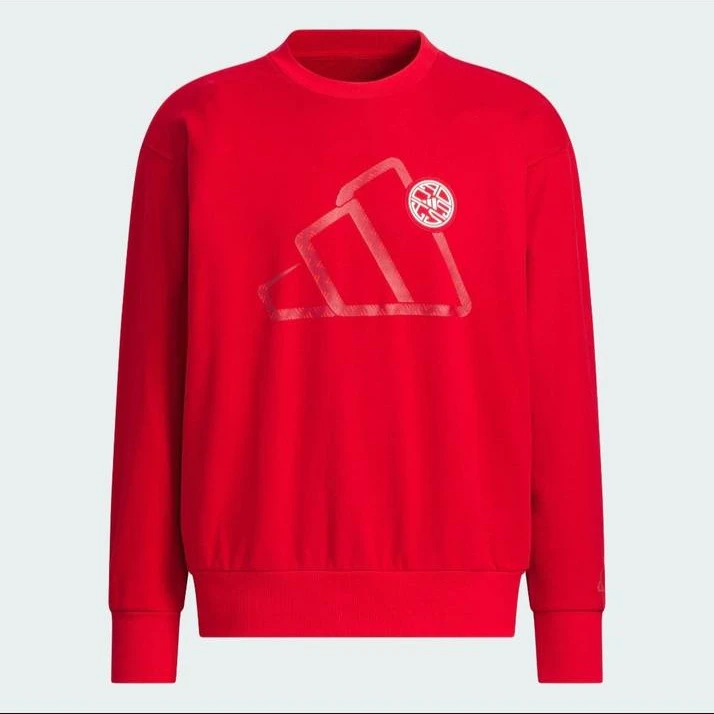 【滔搏联动】adidas/阿迪达斯 蛇年新款法式运动圆领套头衫JM1003