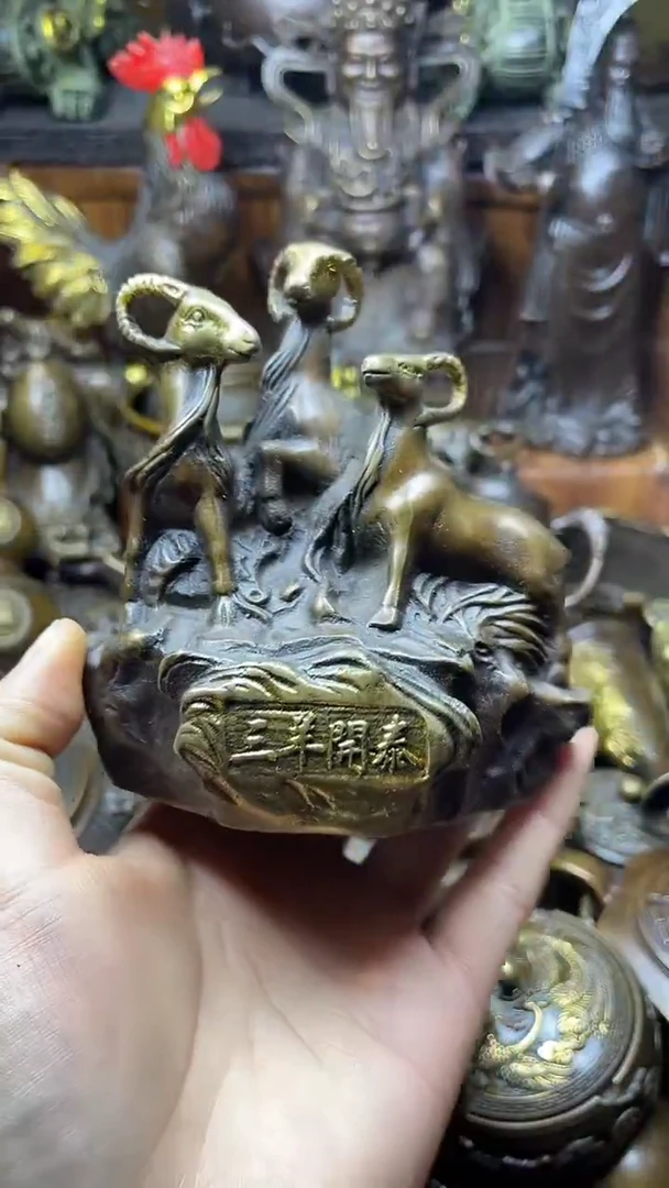 闪购链接，点击下单，有运费险，铜摆件