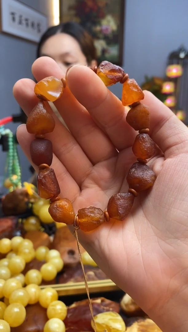 手链琥珀未镶嵌手串